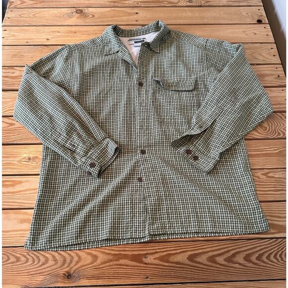 Exofficio Insect Shield Button Up Shirt Size Medium Men’s Green - Picture 1 of 7